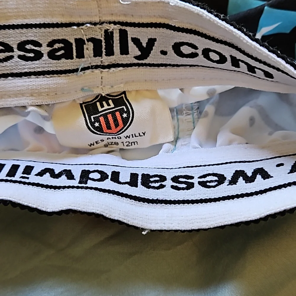 Wes and Willy 12 Mo Swim Trunks - Picture 2 of 2